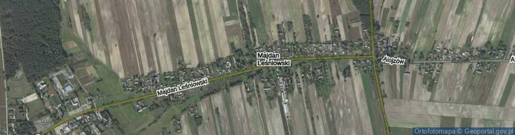 Zdjęcie satelitarne Majdan Leśniowski ul.